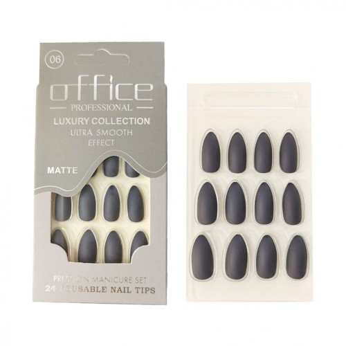 Office Matte Self-Adhesive Nails Without Glue - 06