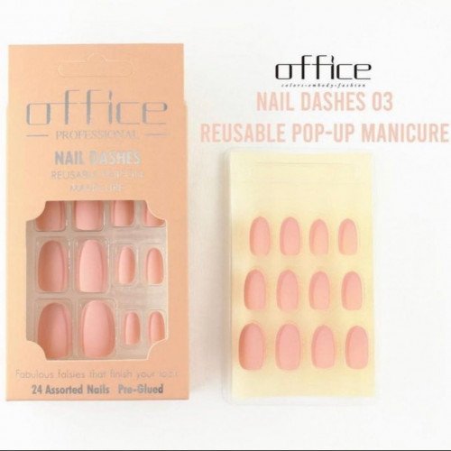 Office Nails Matte Self-Adhesive Without Glue - Nude 03