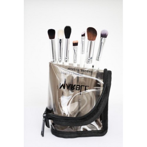Set of 7 makeup brushes from Marble